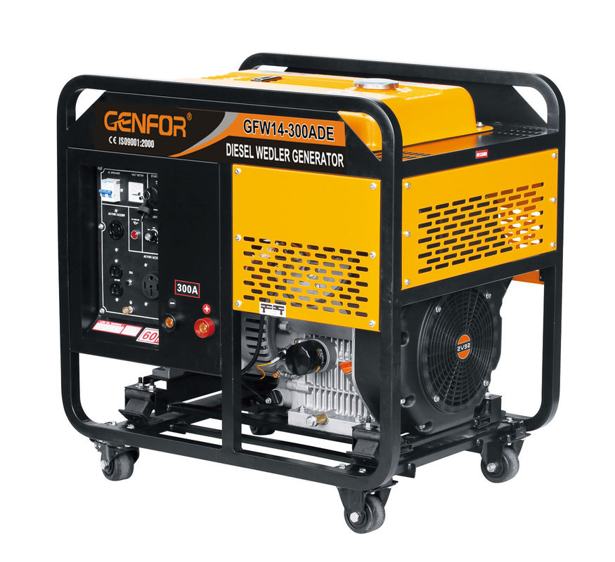 250A 7.5KW Welding Generator Set , OEM Welder Generator Air Cooled ...
